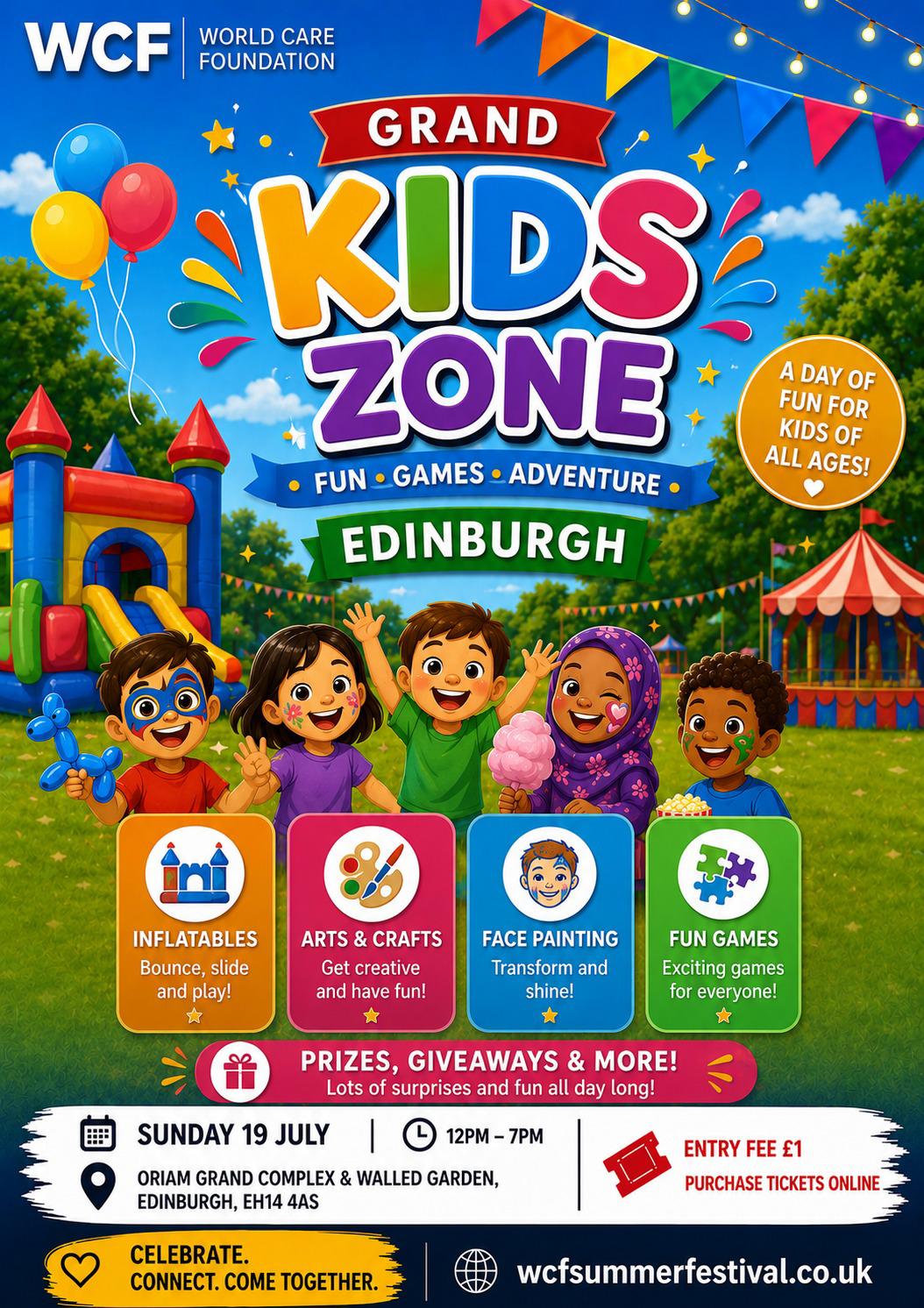 Kids Zone at Summer Family Festival Edinburgh